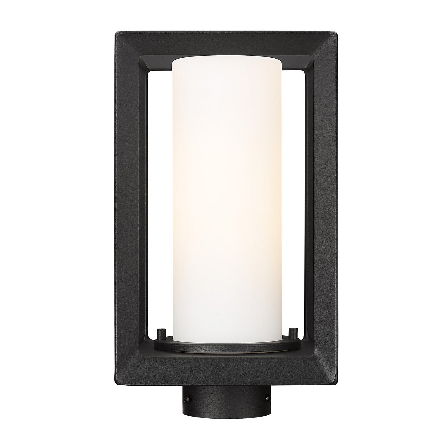 Golden - 2073-OPST NB-OP - One Light Outdoor Post Mount - Smyth - Natural Black
