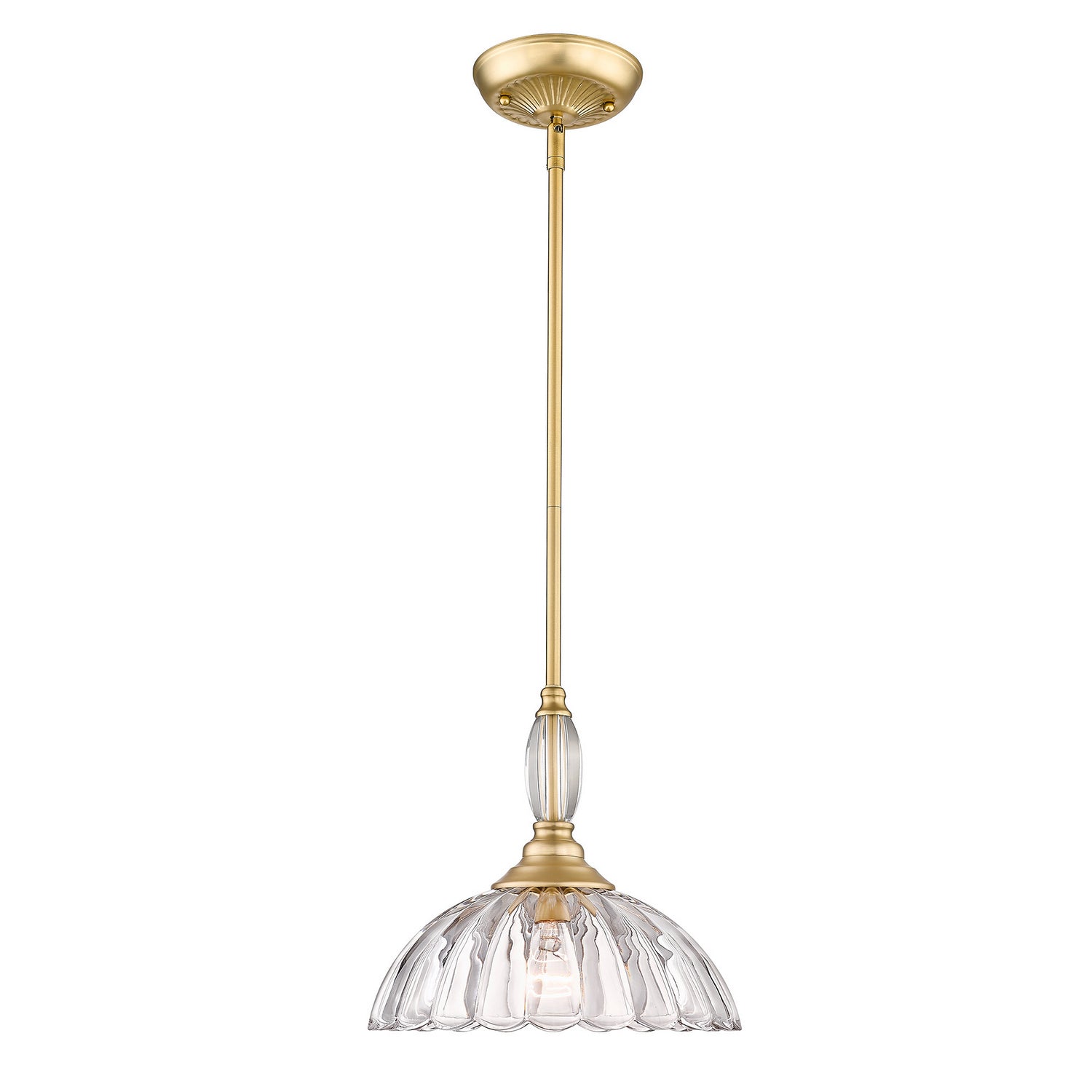 Golden - 6952-M BCB-CLR - One Light Pendant - Audra - Brushed Champagne Bronze