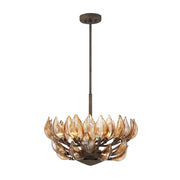 Metropolitan - N6686-874 - Six Light Pendant - Arboles - Heritage Bronze