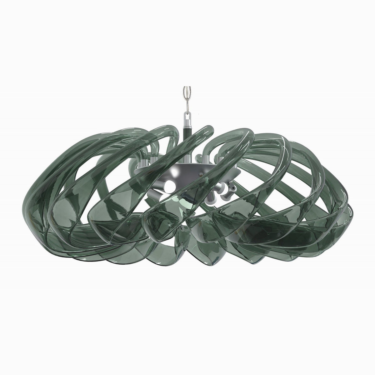 Metropolitan - N9449 - Eight Light Pendant - Donatella - Polished Nickel