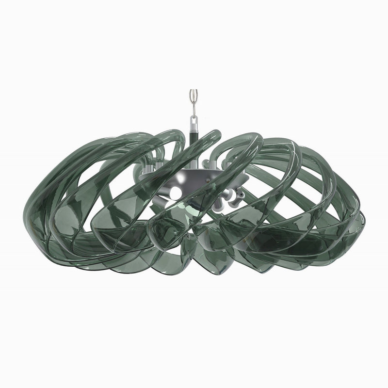 Metropolitan - N9449 - Eight Light Pendant - Donatella - Polished Nickel