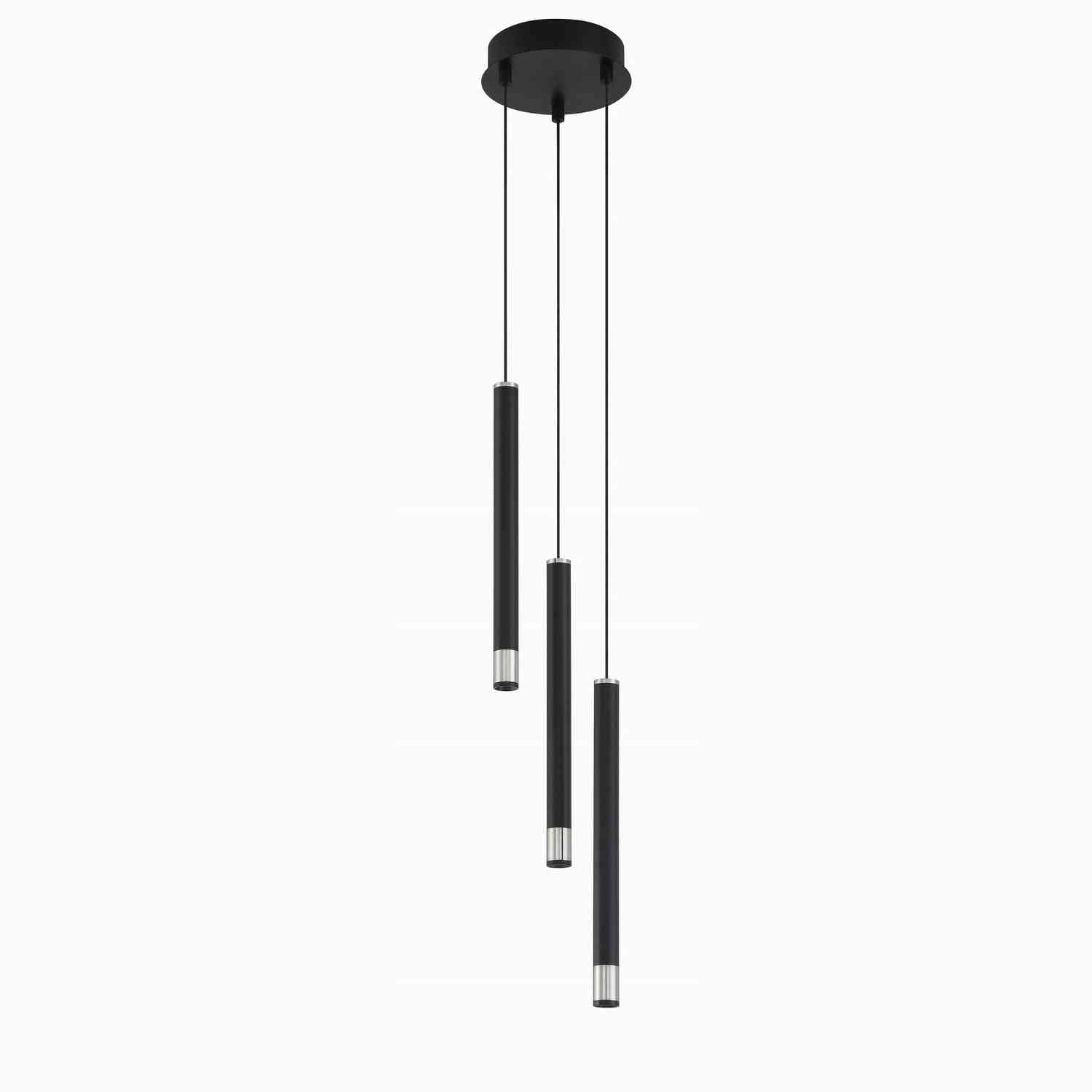 George Kovacs - P5400-691-L - LED Pendant - Wand - Coal With Brushed Nickel