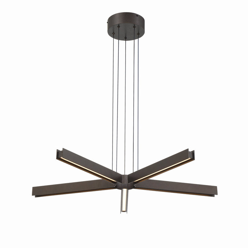 George Kovacs - P5490-172-L - LED Chandelier - Structure - Smoked Iron