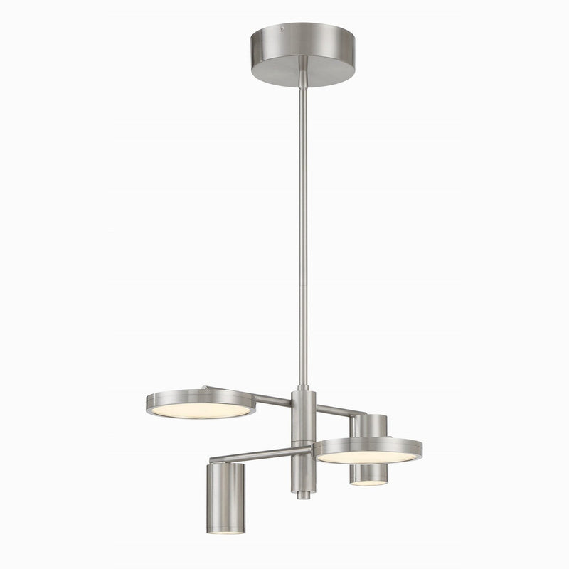 George Kovacs - P5494-084-L - LED Chandelier - Swivel - Brushed Nickel