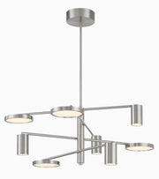 George Kovacs - P5496-084-L - LED Chandelier - Swivel - Brushed Nickel
