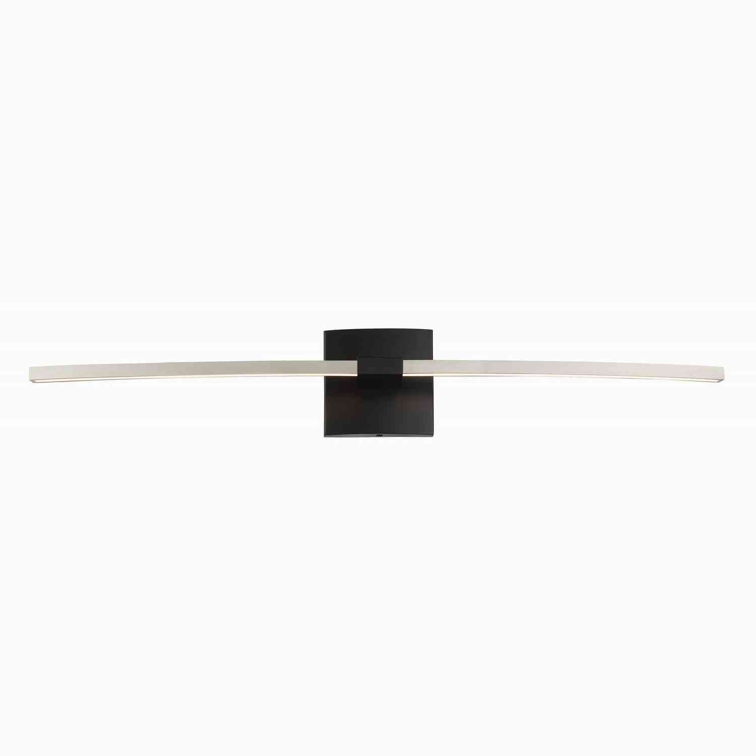 George Kovacs - P5501-691-L - LED Wall Sconce - Archer - Coal With Brushed Nickel