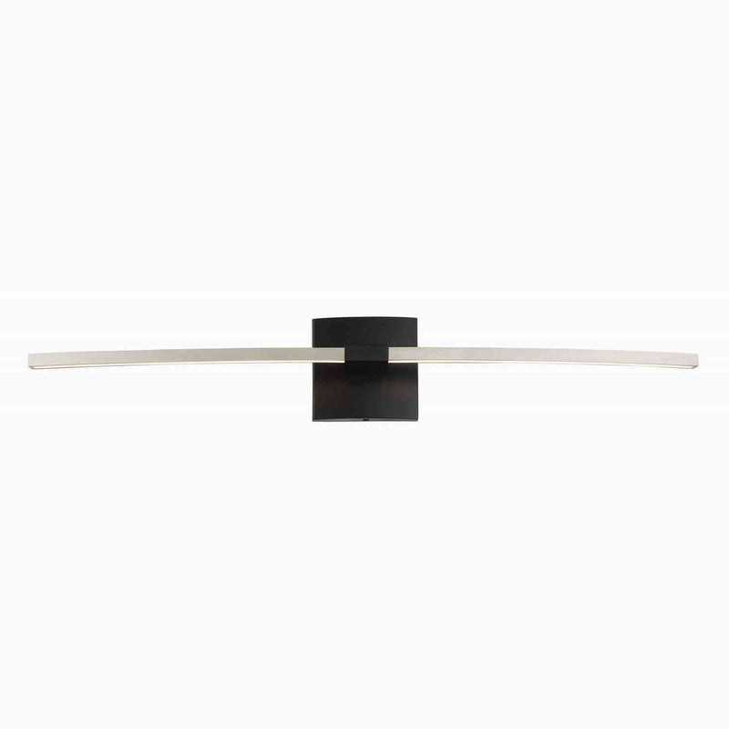 George Kovacs - P5501-691-L - LED Wall Sconce - Archer - Coal With Brushed Nickel