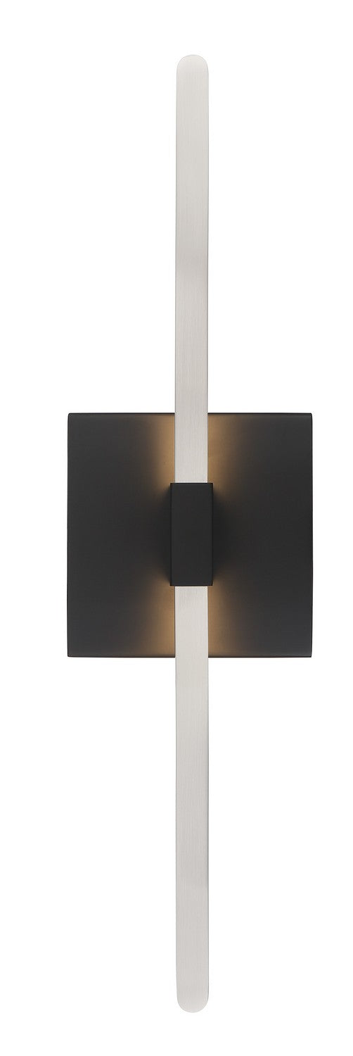 George Kovacs - P5502-691-L - LED Wall Sconce - Archer - Coal With Brushed Nickel