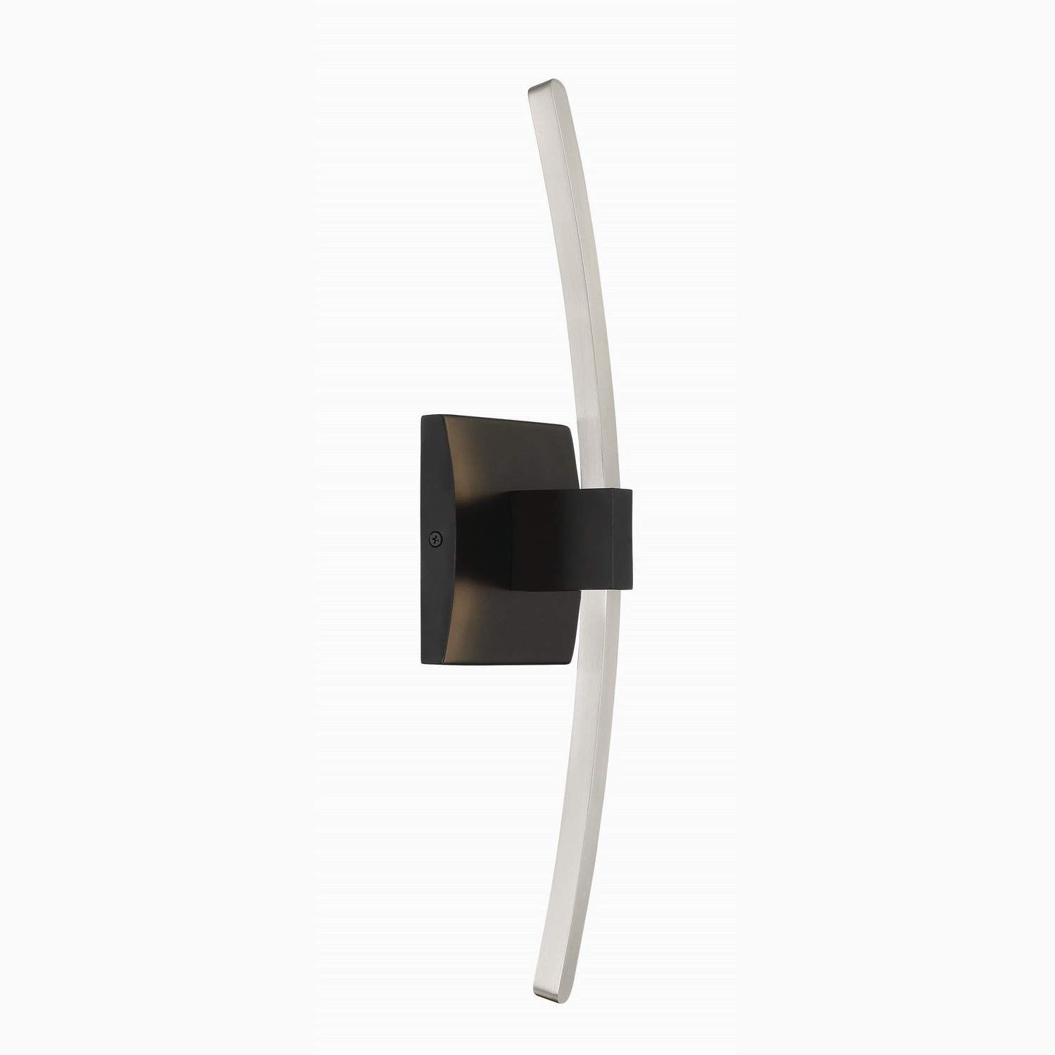 George Kovacs - P5502-691-L - LED Wall Sconce - Archer - Coal With Brushed Nickel