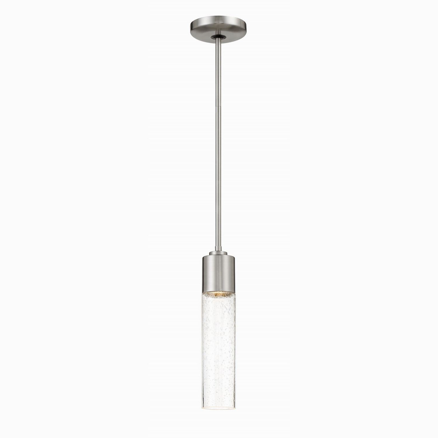 George Kovacs - P971-084 - One Light Mini Pendant - Light Rain - Brushed Nickel