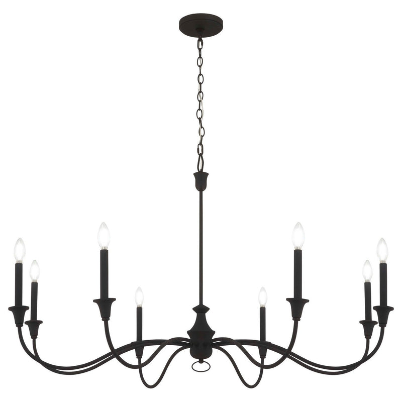 Minka-Lavery - 6258-076 - Eight Light Chandelier - Halifax County - Textured Black