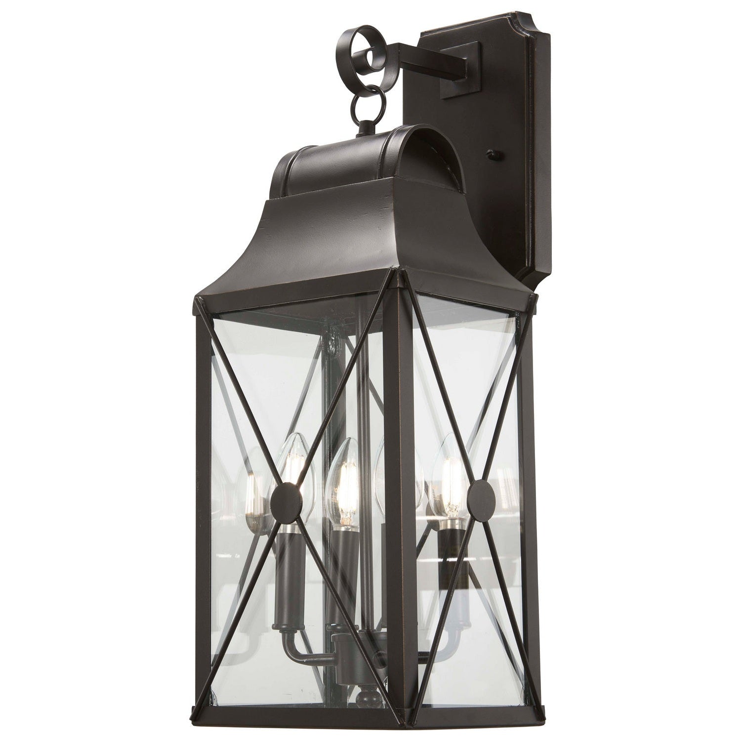 Minka-Lavery - 73292-143C - Four Light Outdoor Wall Mount - De Luz - Oil Rubbed Bronze W/ Gold High