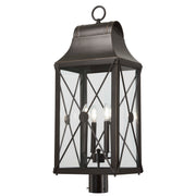 Minka-Lavery - 73296-143C - Four Light Outdoor Post Mount - De Luz - Oil Rubbed Bronze W/ Gold High