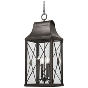 Minka-Lavery - 73298-143C - Four Light Outdoor Chain Hung - De Luz - Oil Rubbed Bronze W/ Gold High