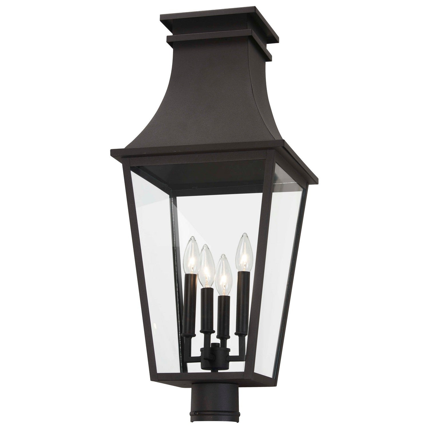 Minka-Lavery - 7996-66 - Four Light Outdoor Post Mount - Gloucester - Sand Coal