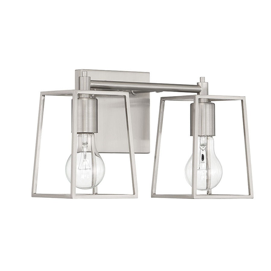 Craftmade - 12113BNK2 - Two Light Vanity - Dunn - Brushed Polished Nickel