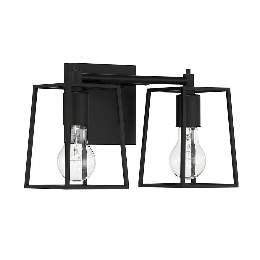 Craftmade - 12113FB2 - Two Light Vanity - Dunn - Flat Black