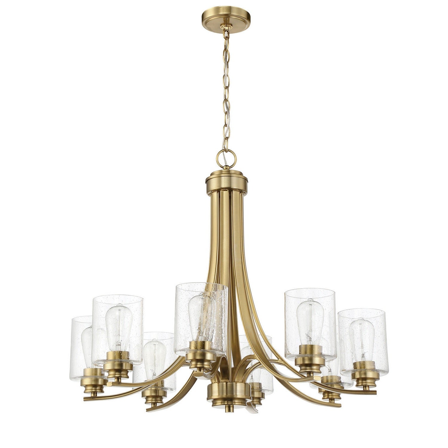 Craftmade - 50528-SB - Eight Light Chandelier - Bolden - Satin Brass