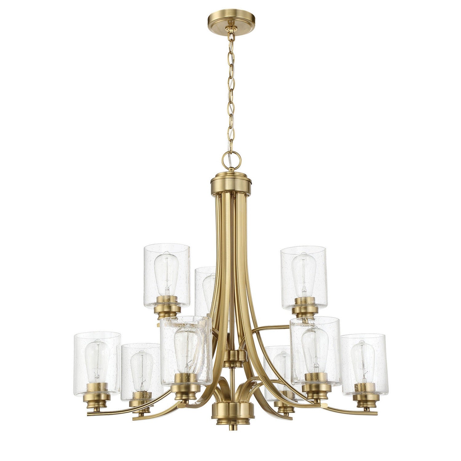 Craftmade - 50529-SB - Nine Light Chandelier - Bolden - Satin Brass