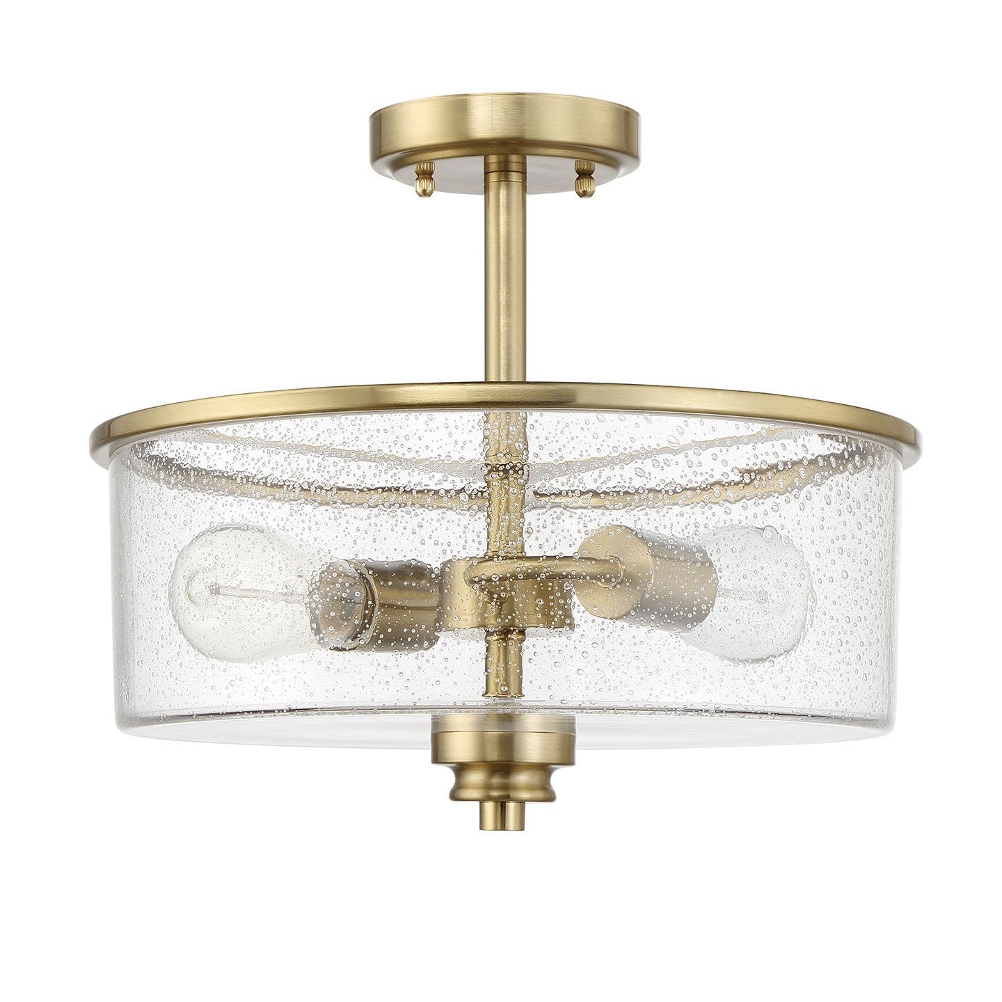 Craftmade - 50552-SB - Two Light Convertible Semi Flush - Bolden - Satin Brass