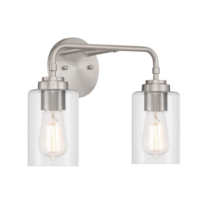 Craftmade - 56002-BNK - Two Light Vanity - Stowe - Brushed Polished Nickel