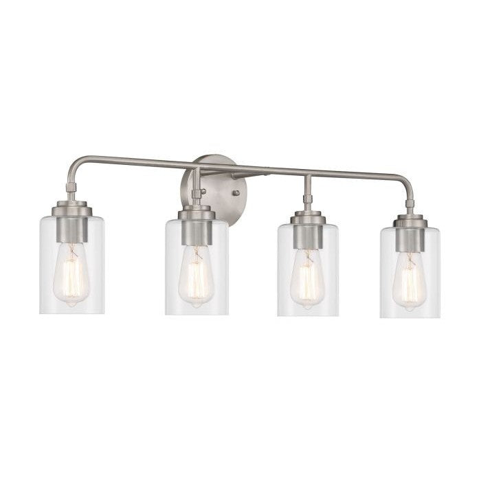 Craftmade - 56004-BNK - Four Light Vanity - Stowe - Brushed Polished Nickel