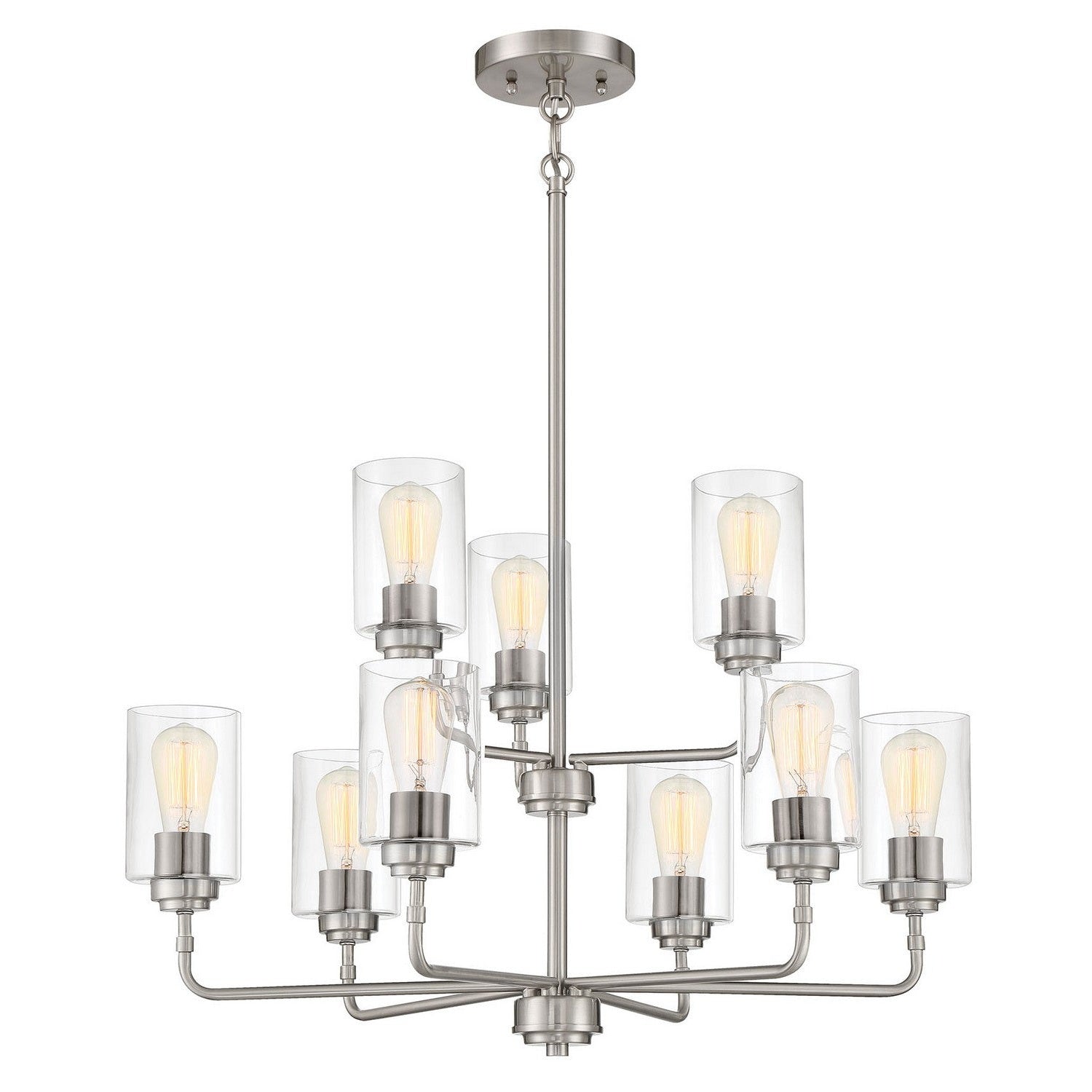 Craftmade - 56029-BNK - Nine Light Chandelier - Stowe - Brushed Polished Nickel