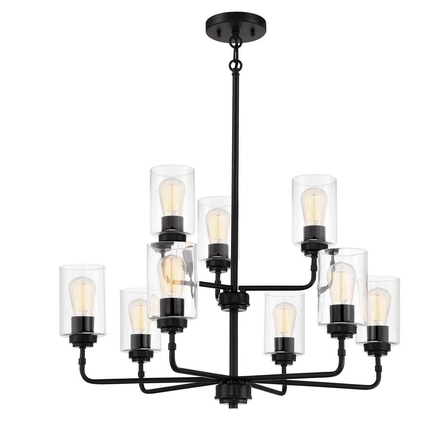 Craftmade - 56029-FB - Nine Light Chandelier - Stowe - Flat Black