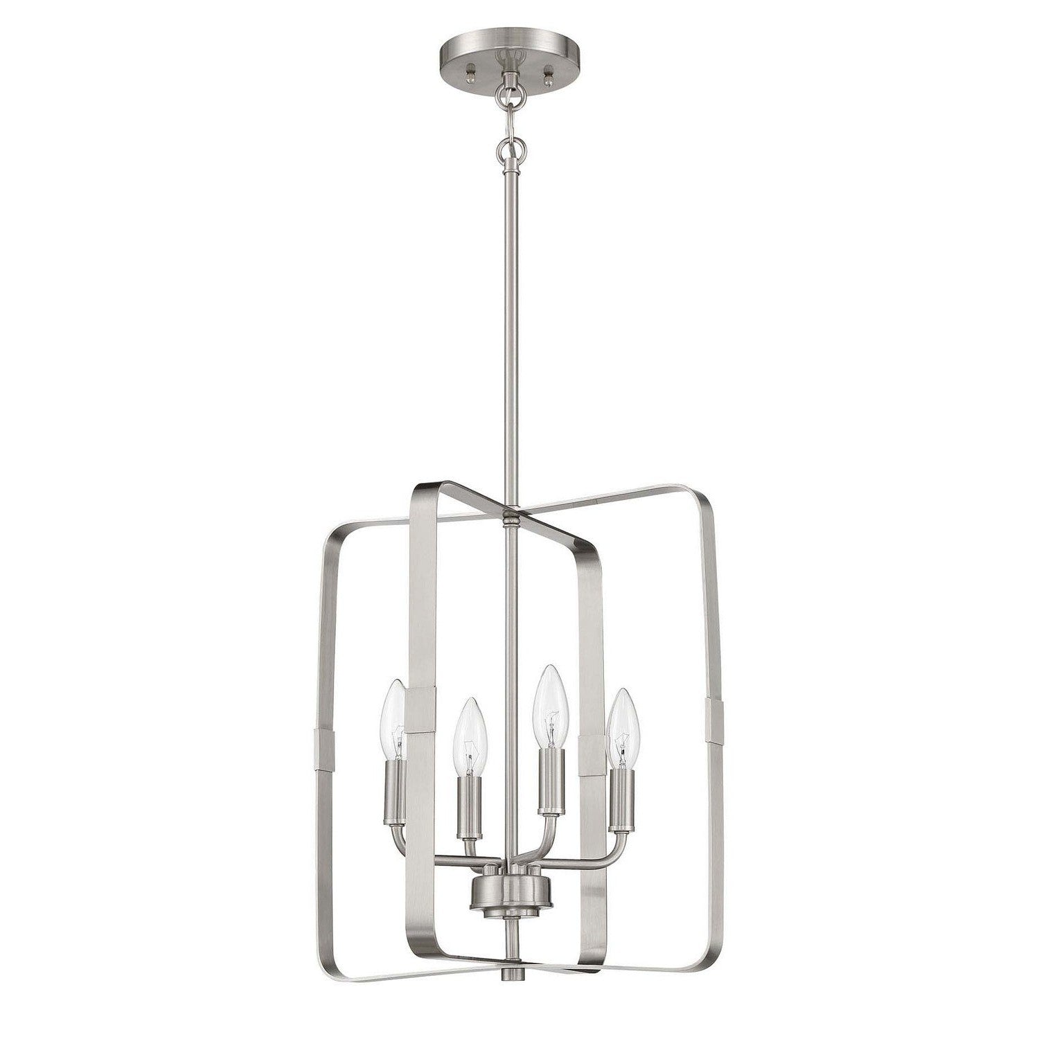 Craftmade - 56034-BNK - Four Light Foyer Pendant - Stowe - Brushed Polished Nickel