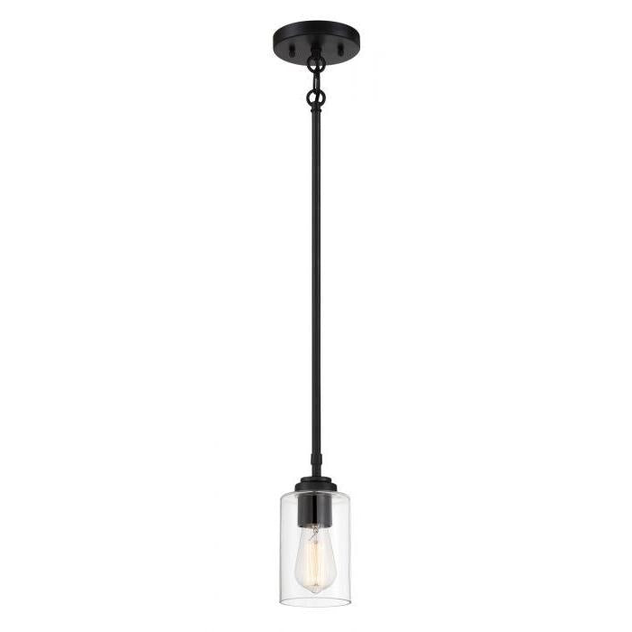 Craftmade - 56091-FB - One Light Mini Pendant - Stowe - Flat Black