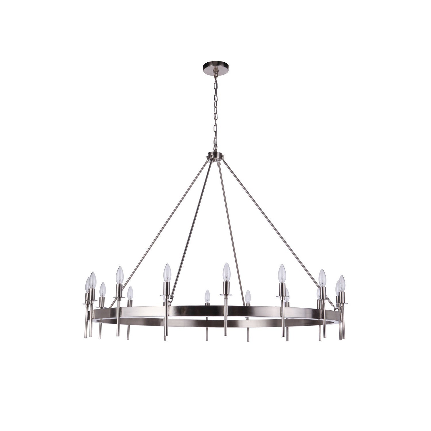 Craftmade - 54316-BNK - 16 Light Chandelier - Larrson - Brushed Polished Nickel
