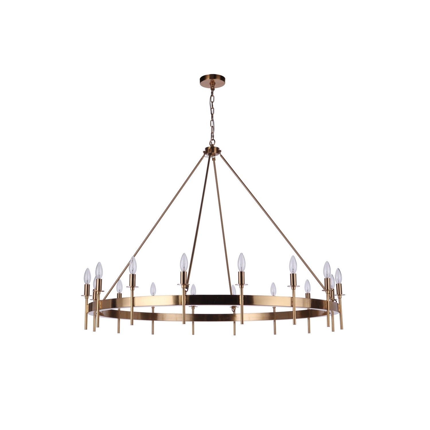 Craftmade - 54316-SB - 16 Light Chandelier - Larrson - Satin Brass