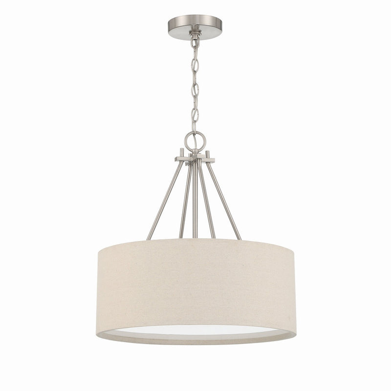 Craftmade - 56593-BNK - Three Light Pendant - Duke - Brushed Polished Nickel