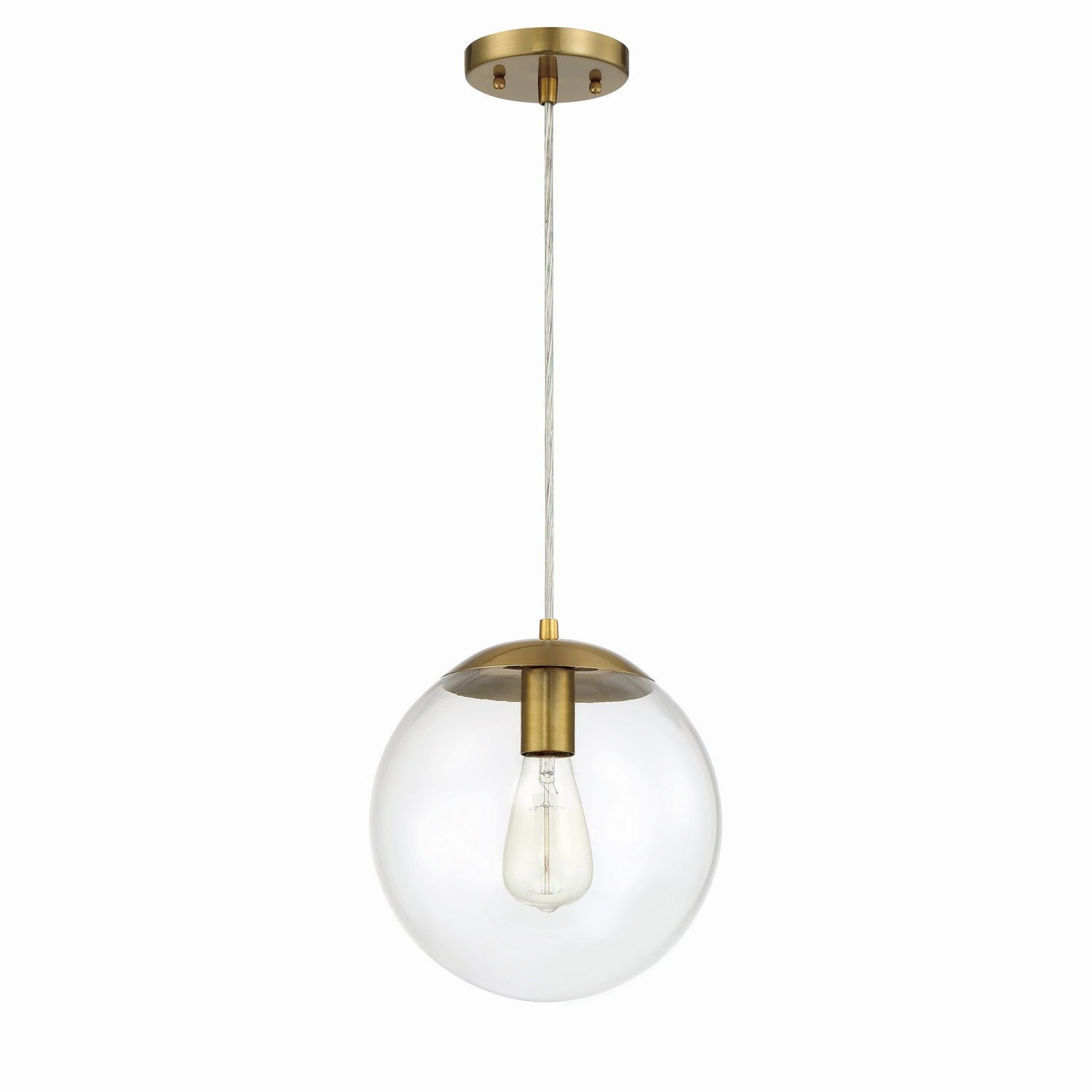 Craftmade - 56891-SB - One Light Pendant - Gaze - Satin Brass