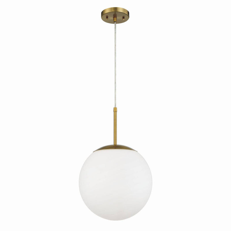 Craftmade - 56892-SB-WG - One Light Pendant - Gaze - Satin Brass