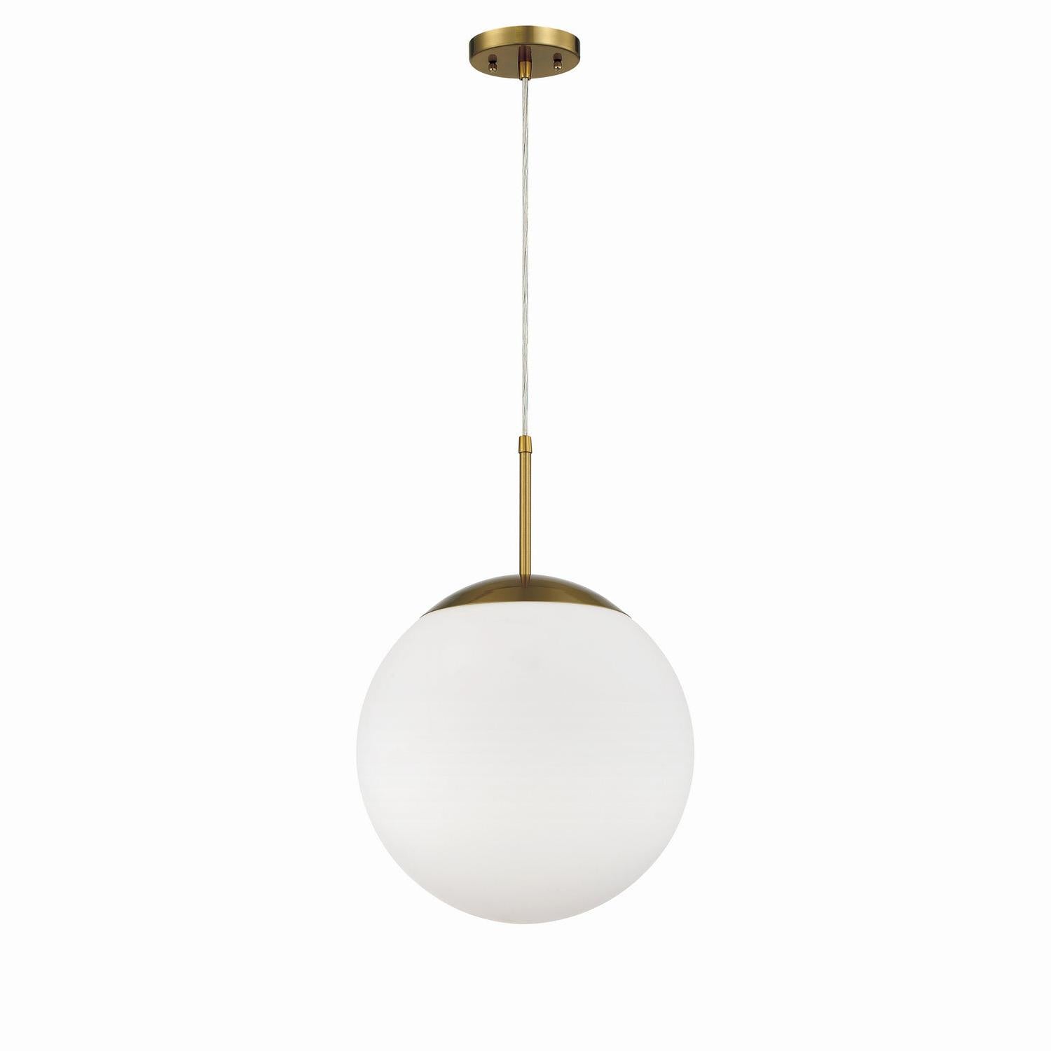 Craftmade - 56893-SB-WG - One Light Pendant - Gaze - Satin Brass
