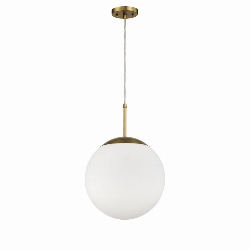Craftmade - 56893-SB-WG - One Light Pendant - Gaze - Satin Brass