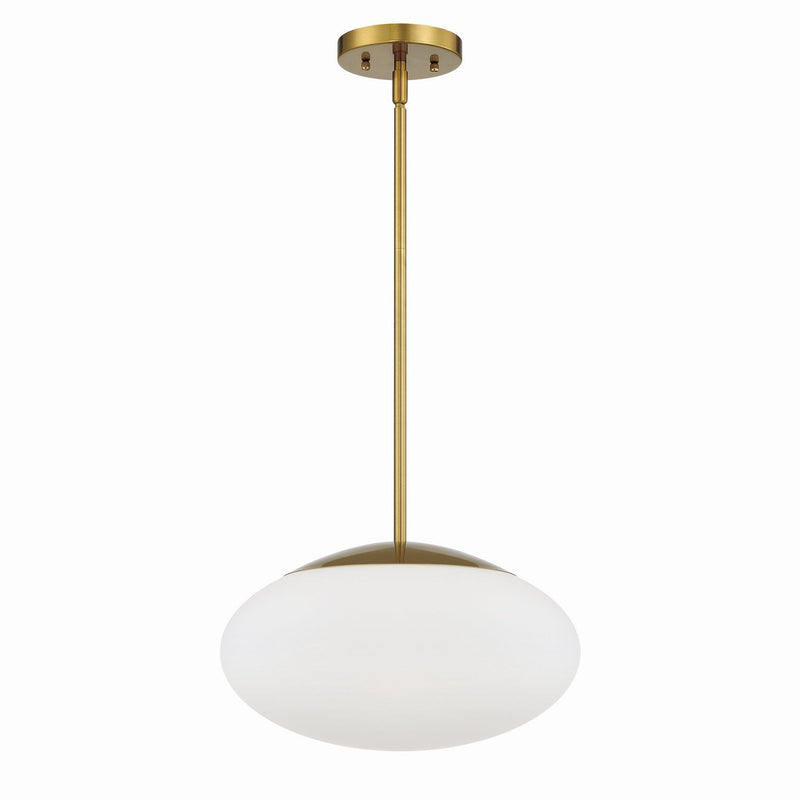 Craftmade - 56894-SB-WG - One Light Pendant - Gaze - Satin Brass