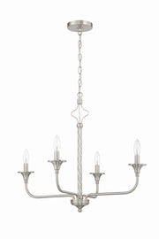 Craftmade - 57024-BNK - Four Light Chandelier - Jolenne - Brushed Polished Nickel