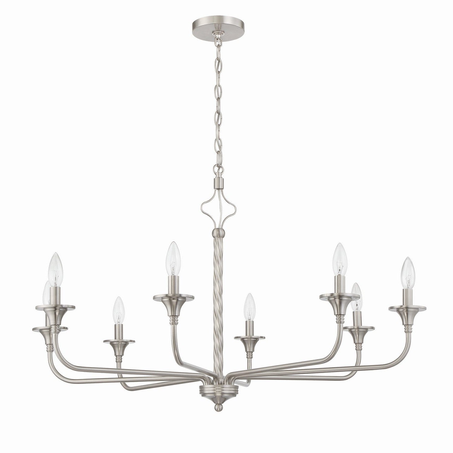 Craftmade - 57028-BNK - Eight Light Chandelier - Jolenne - Brushed Polished Nickel
