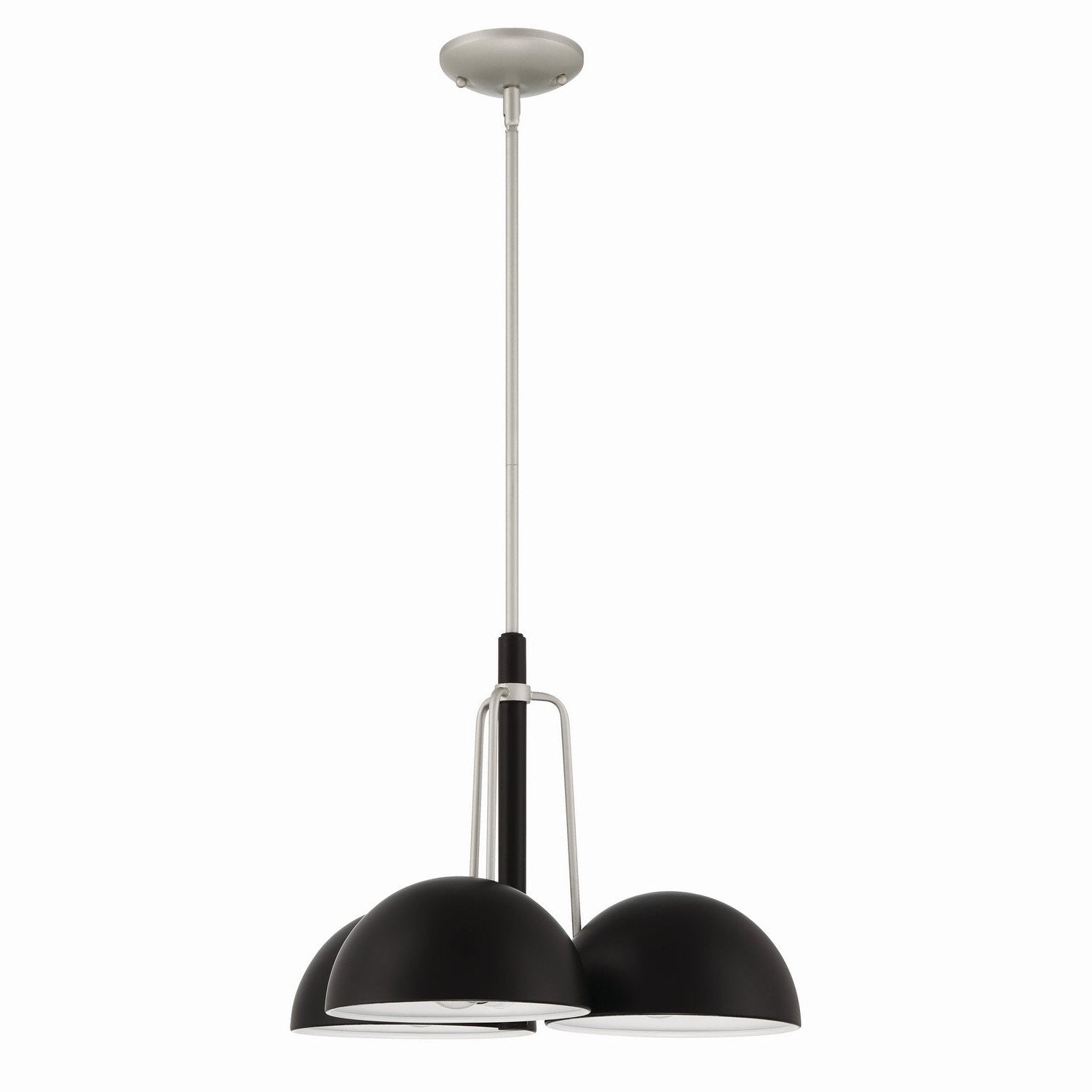 Craftmade - 57223-MNSA - Three Light Outdoor Chandelier - Kahn - Midnight/Satin Aluminum