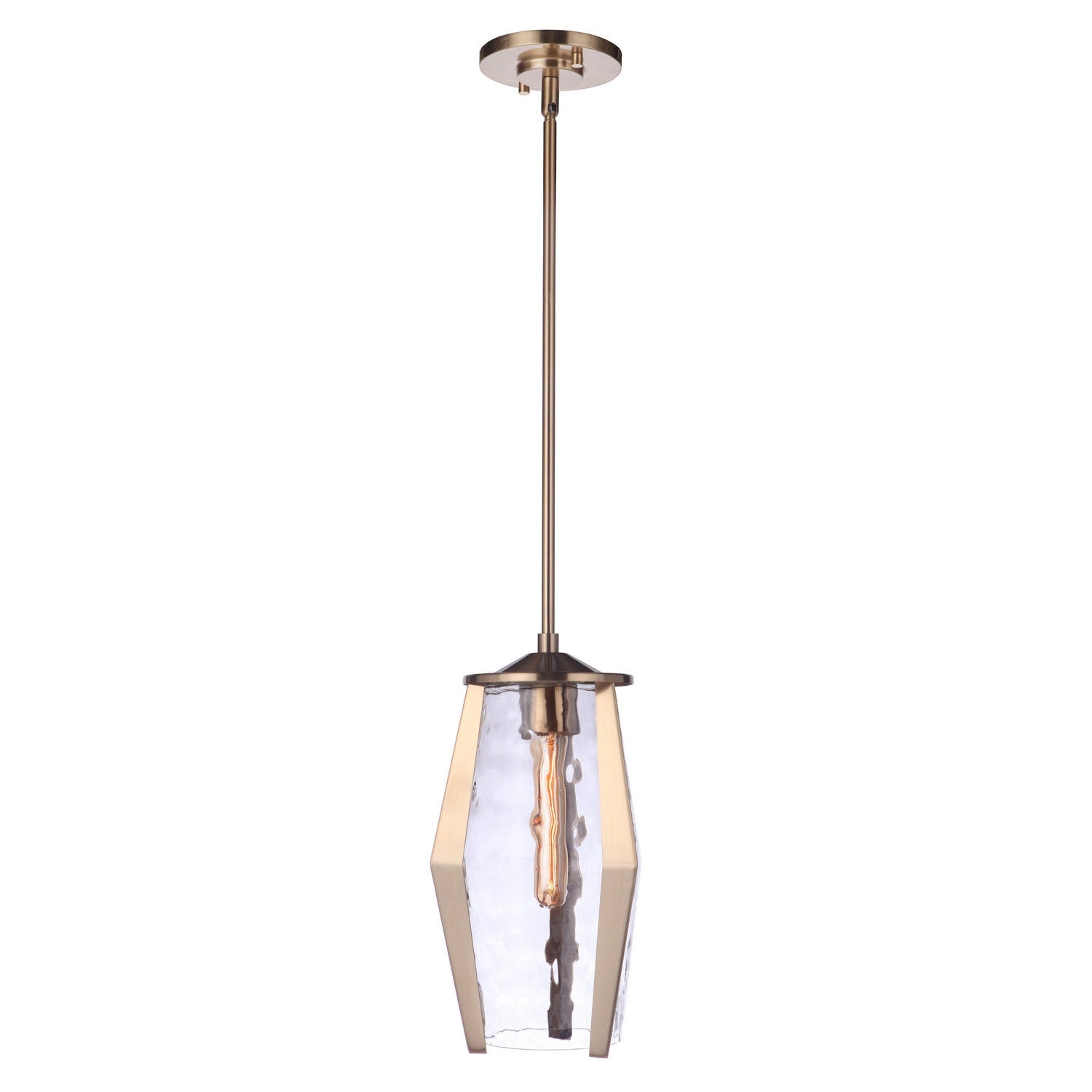 Craftmade - 57391-SB - One Light Mini Pendant - Guiding Star - Satin Brass