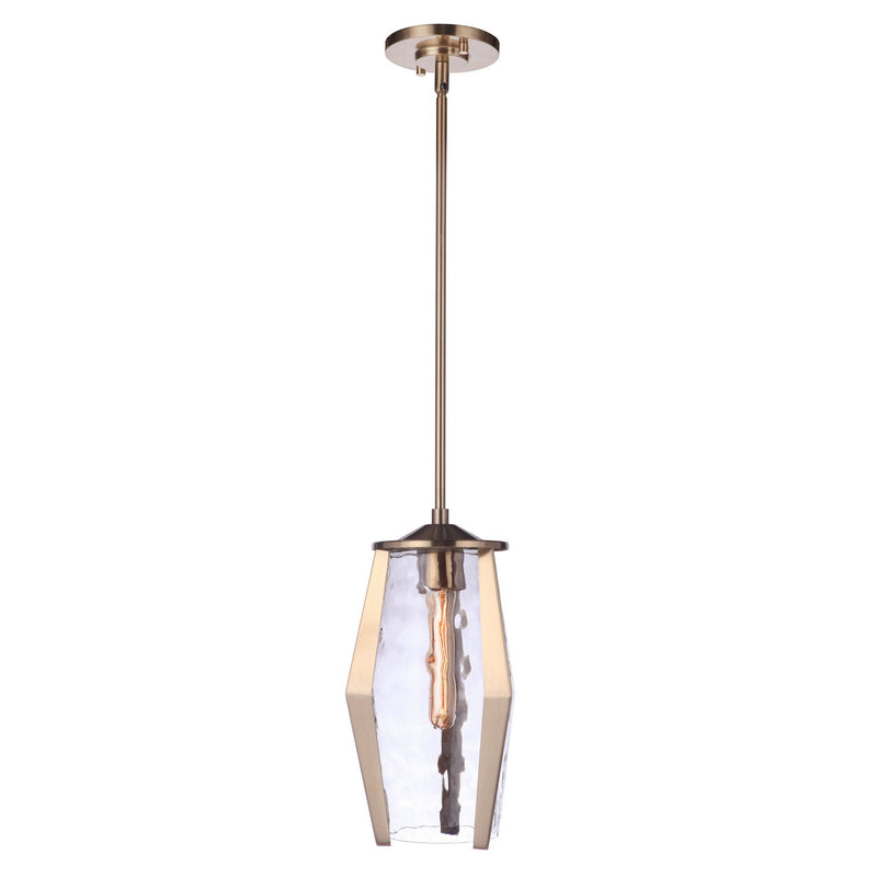 Craftmade - 57391-SB - One Light Mini Pendant - Guiding Star - Satin Brass