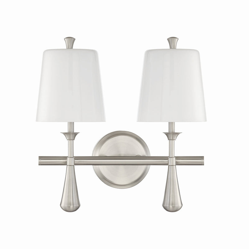 Craftmade - 57402-BNK - Two Light Vanity - Palmer - Brushed Polished Nickel