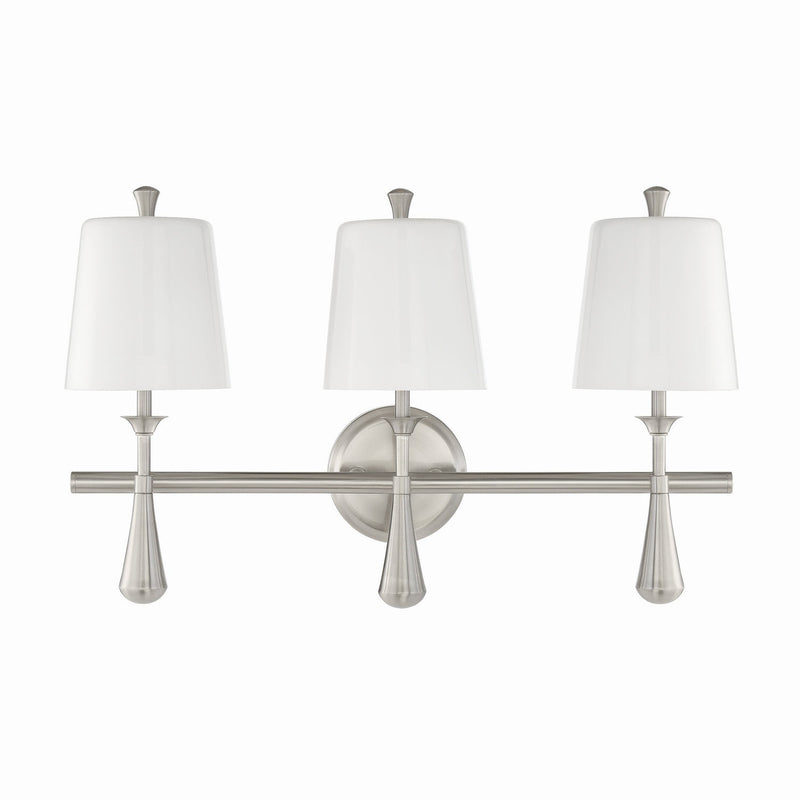 Craftmade - 57403-BNK - Three Light Vanity - Palmer - Brushed Polished Nickel