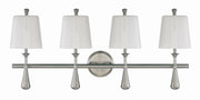 Craftmade - 57404-BNK - Four Light Vanity - Palmer - Brushed Polished Nickel