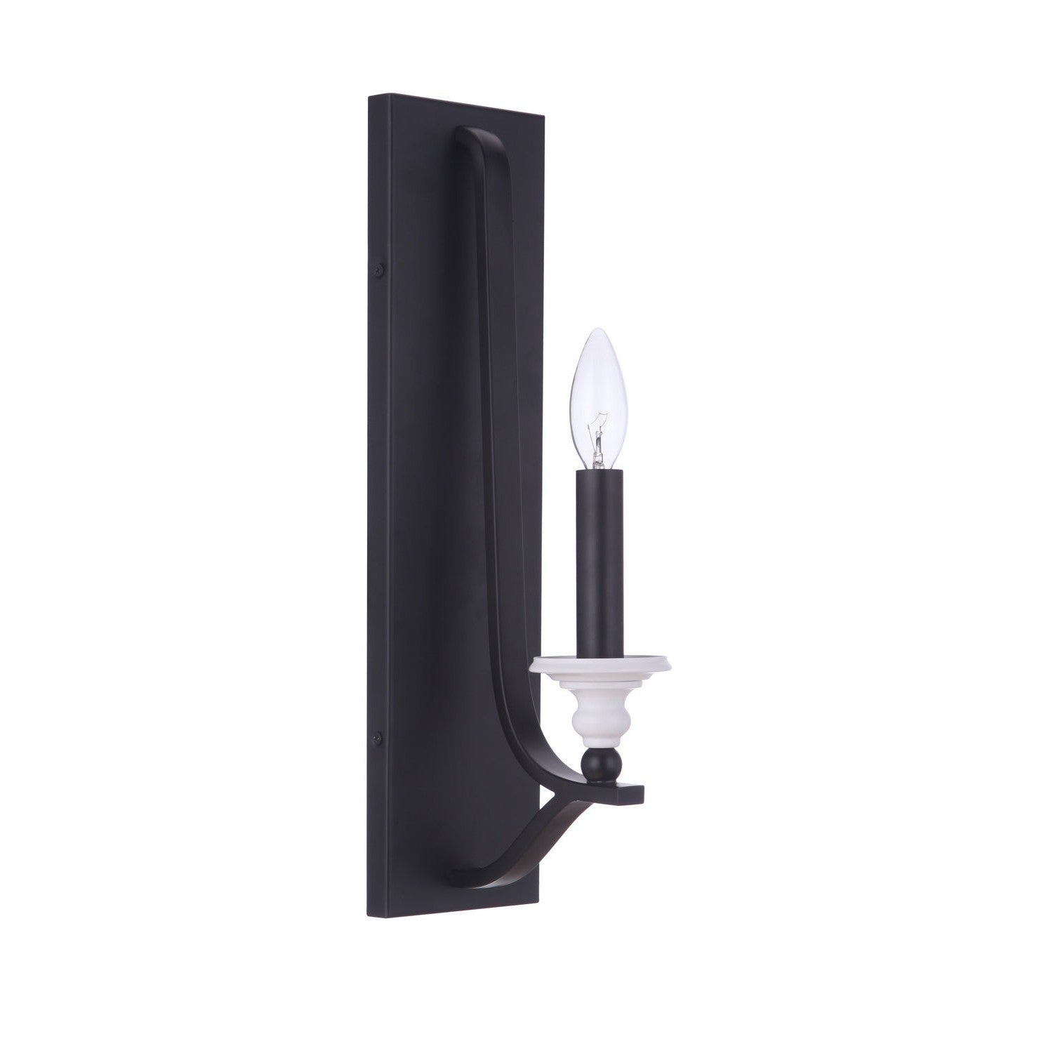 Craftmade - 57661-FBMWW - One Light Wall Sconce - Esme - Flat Black / Matte White
