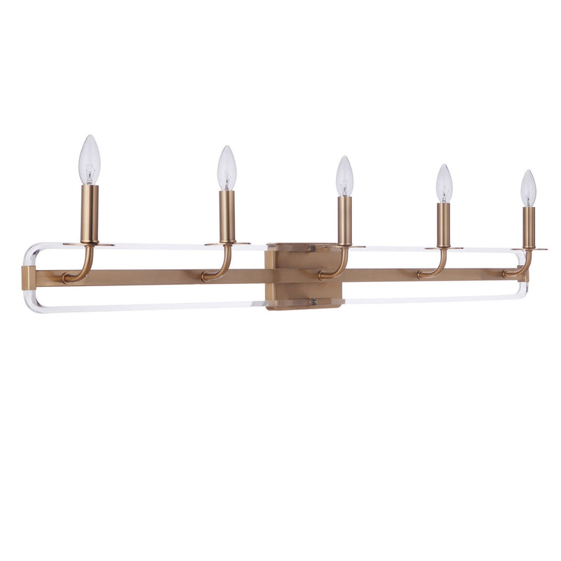 Craftmade - 57705-SB - Five Light Vanity - Graclyn - Satin Brass