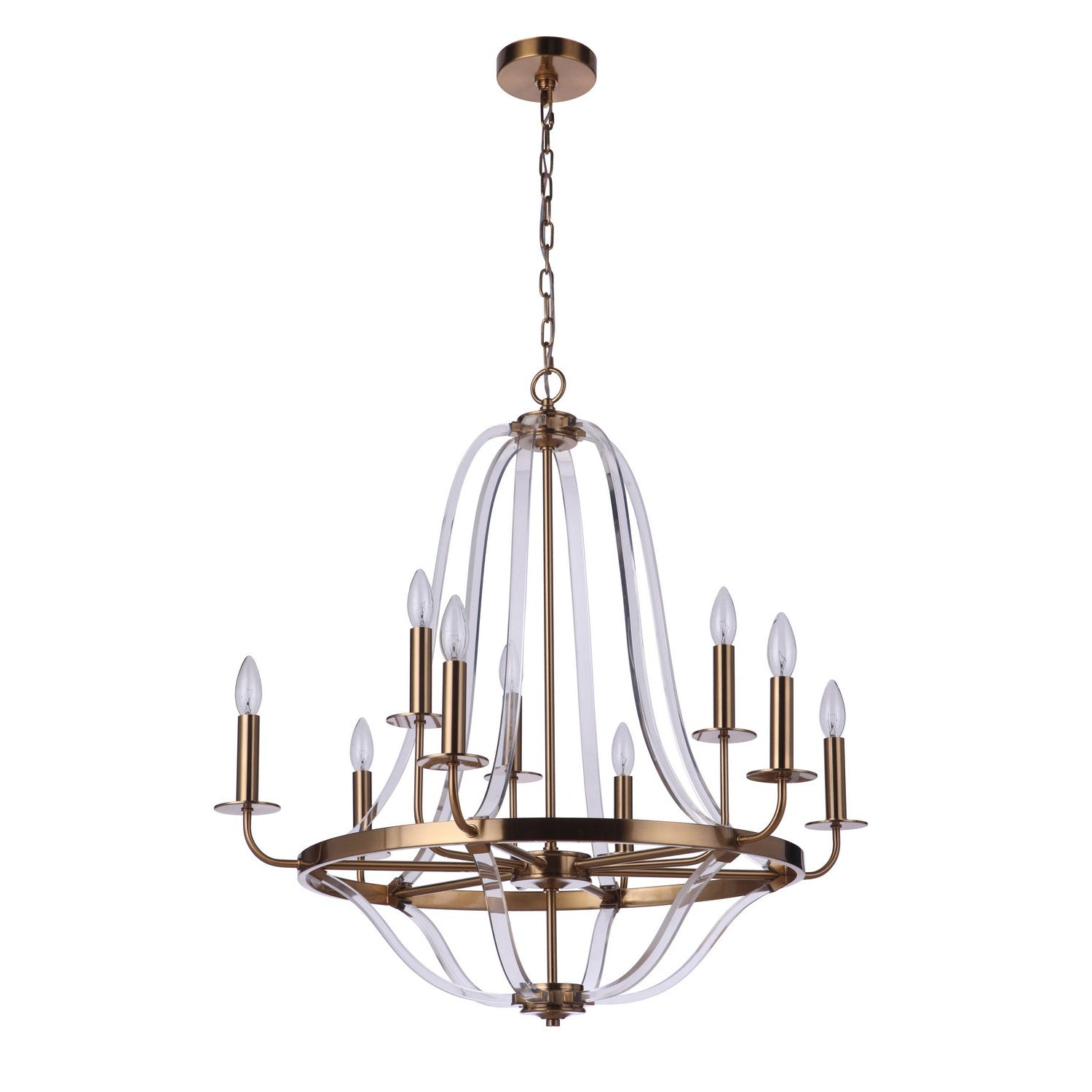 Craftmade - 57729-SB - Nine Light Chandelier - Graclyn - Satin Brass