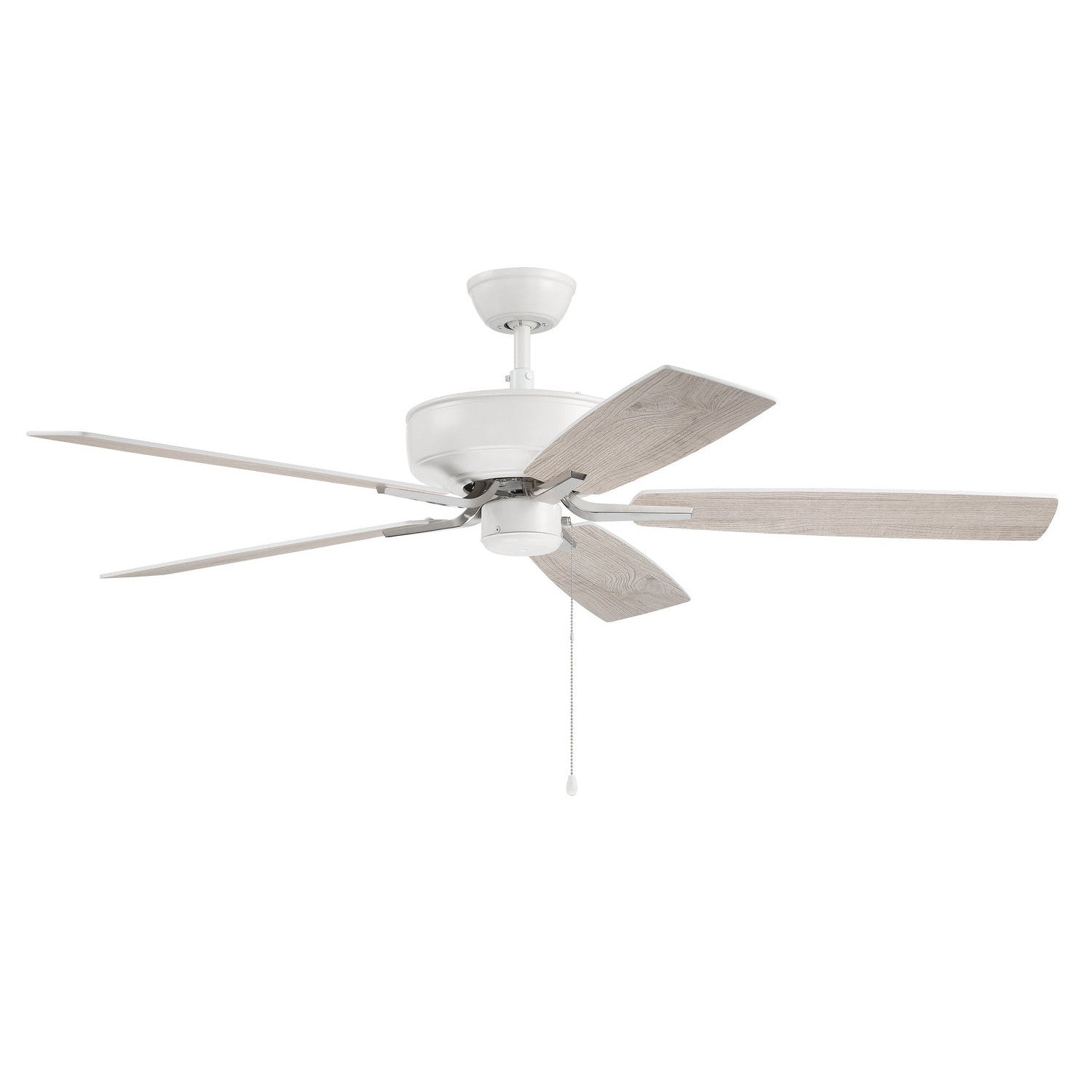 Craftmade - P52WPLN5-52WWOK - 52"Ceiling Fan - Pro Plus 52 Fan - White/Polished Nickel